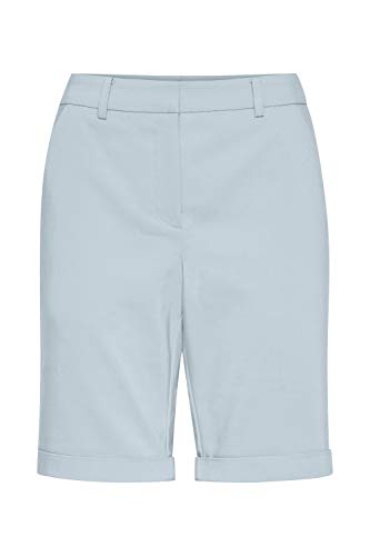 fransa 20609391 Damen Chino Shorts Bermuda Kurze Hose mit Stretch Casual Fit, Größe:44, Farbe:Cashmere Blue (144115) von fransa