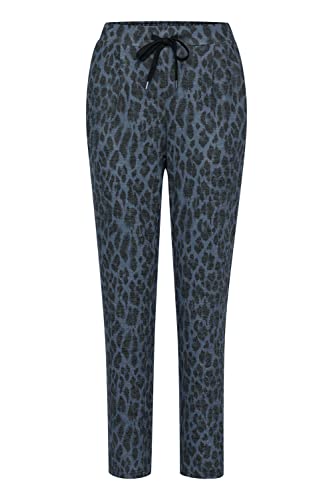 fransa FRDefauna Damen Sweathose Sweatpants Relaxhose Pants mit Print und Kordeln Regular Fit, Größe:S, Farbe:Bering Sea Mix (200873) von fransa