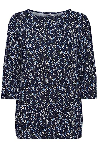 fransa FREMFLORAL 1-20610109 Damen Bluse, Größe:M, Farbe:Navy Blazer Mix AOP A (201464) von fransa