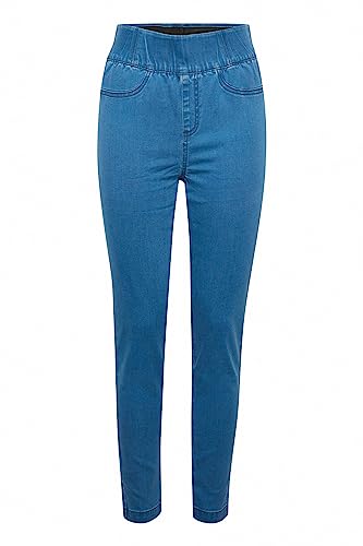 fransa FRMALLY LE 1-20611908 Damen Jeggings Treggings, Größe:L, Farbe:Simple Blue Denim (200078) von fransa