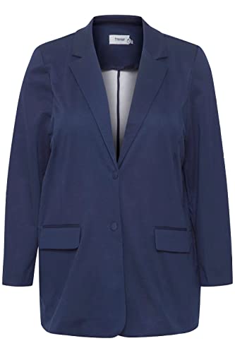 fransa Plus Size Selection - FPBLENDA BLA 1 - Damen Blazer - 20611976, Größe:48, Farbe:Navy Blazer (193923) von fransa