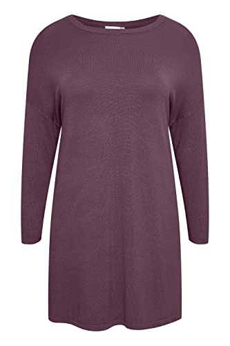 fransa Plus Size Selection - FPBLUME TU 1 - Tunic - 20611029, Größe:42/44, Farbe:Black Plum (181706) von fransa