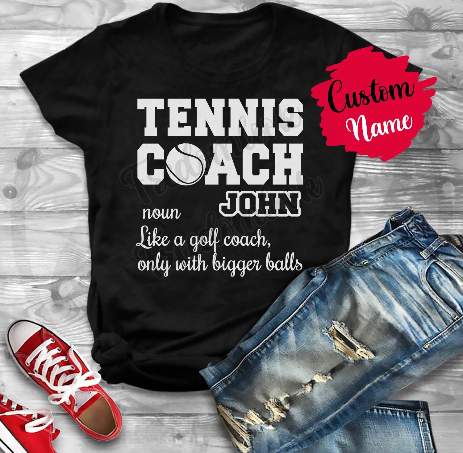 Lustiges Tennis Coach Geburtstagsgeschenk T-Shirt Für Damen Und Herren, Bedeutung Wertschätzung Geschenk, Trainer Aus Team von freedomlook