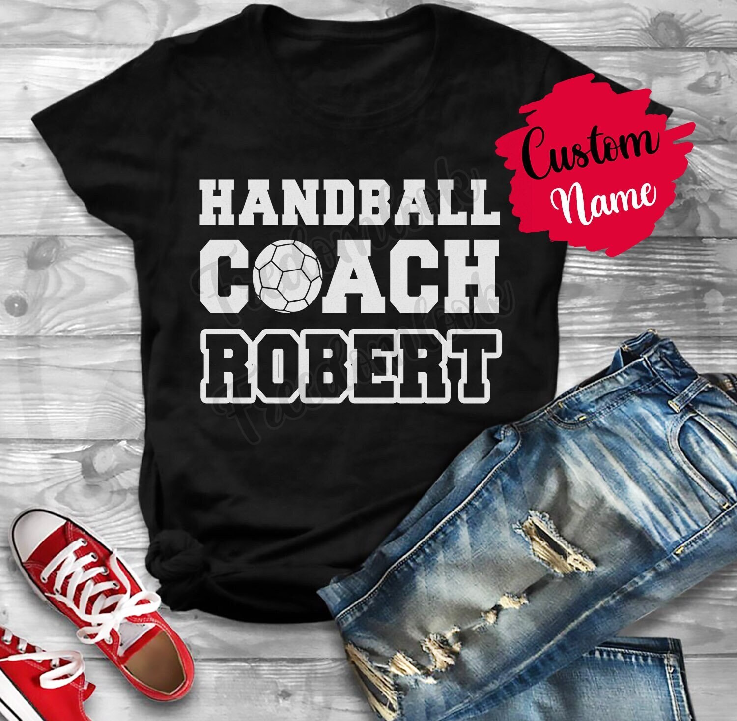 Personalisiertes Handball Coach Geburtstagsgeschenk T-Shirt Für Männer Und Frauen, Bedeutung Wertschätzung Geschenk von freedomlook