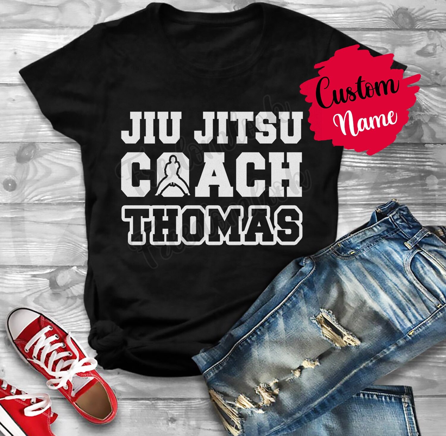 Personalisiertes Jiu Jitsu Coach Geburtstagsgeschenk T-Shirt Für Männer Frauen, Bedeutung Wertschätzung Geschenk, Von Team von freedomlook