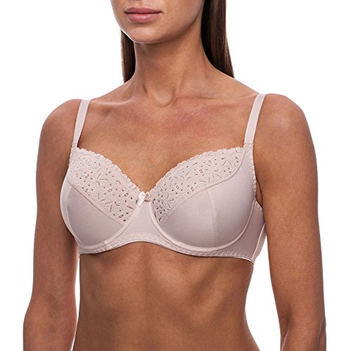 Frugue Full Cup BH mit Bügel Nicht Gepolsterter, Gr.-80F, Beige von frugue