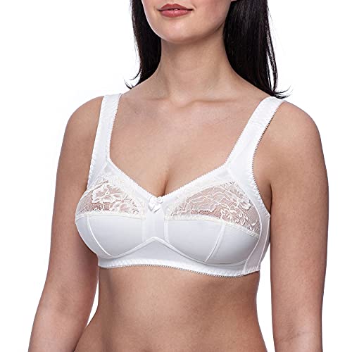 frugue Damen BH ohne Bügel Minimizer Große Größen Champagner EU 80D von frugue