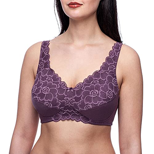 frugue Damen Kompressions BH nach Brust Op, mit Taschen Violett EU 80G von frugue