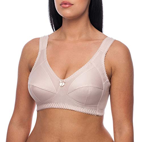 frugue BH Damen ohne Bügel Große Größen Minimizer Beige EU 85E von frugue