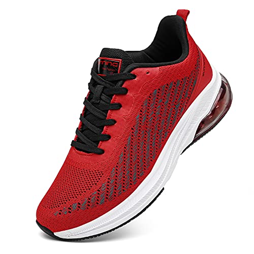 frysen Herren Damen Sportschuhe Fitness Schuhe Running Sneaker Sport Sneakers Laufschuhe Trekkingschuhe.Red white42 von frysen