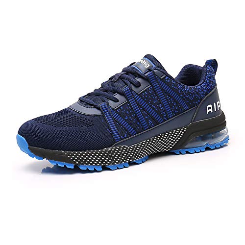 frysen Laufschuhe Herren Damen Atmungsaktiv Leichtgewicht Luftpolster Sportschuhe Turnschuhe Straßenlaufschuhe Sneaker Joggingschuhe Walkingschuhe Sport Fitness Schuhe Dark Blau Blue 35 von frysen