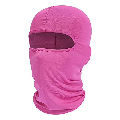 fuinloth Sturmhauben, Gesichtshaube, Skimaske, Hals Gaiter, UV-Schutz, Motorrad- und Fahrrad-Gesichtsmaske, Balaclavas für Herren/Damen Rosa von fuinloth