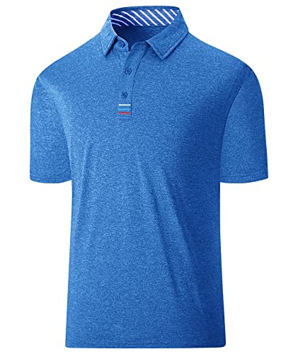 geeksport Poloshirt Herren Business Kurzarm Golf Tennis Freizeit Sport Tshirts Polo Männer Sommer Schwarz Blau Grau M-3XL von geeksport