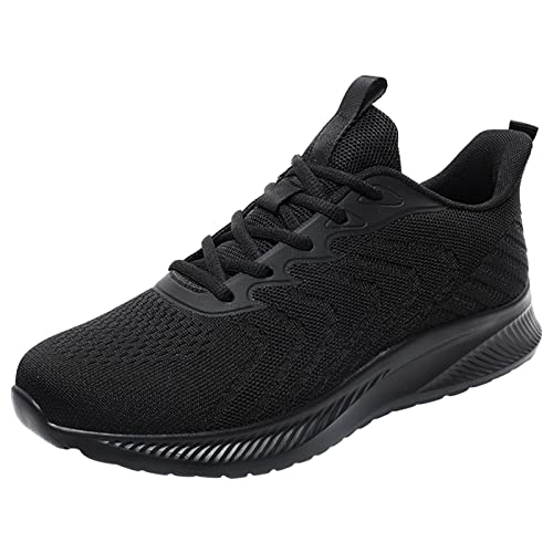 Laufschuhe Damen Leicht Turnschuhe Joggingschuhe Leichtgewichts Sneaker Tennisschuhe Fitness Trainingsschuhe Atmungsaktiv Sportschuhe Walking Schuhe Schwarz, Weiß Gr. 41-46 von generic