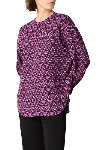 Goldenpoint Damen Bluse Violet Diamond Langarm, mehrfarbig, Small von goldenpoint