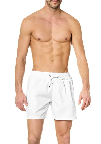 goldenpoint Badeanzug Herren Boxershorts Camouflage-Muster, Farbe Weiß, Größe M von goldenpoint