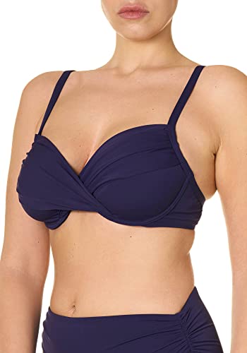 goldenpoint Bikini Damen Badeanzug BH Rüschen Shaping, Farbe Violett, Größe 90 von goldenpoint