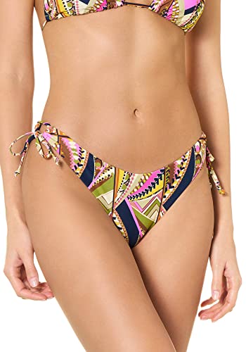 goldenpoint Bikini Damen Badeanzug Brazilian mit V-Schnitt Glam Suite, Farbe Mehrfarbig, Größe M von goldenpoint