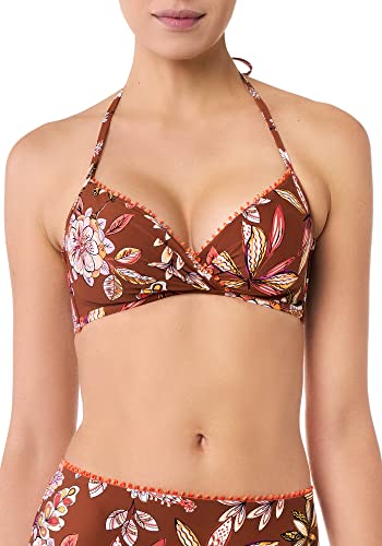 goldenpoint Bikini für Damen Badeanzug Triangel-BH mit Nicht verschiebbaren Cups Martinique-Serie, Braun, Größe 90 von goldenpoint