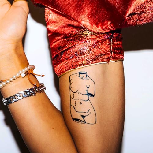 gotink Temporäre Tattoos – Statue – Vegane & Wasserfeste Klebetattoos für Erwachsene – EU-Kosmetikzertifiziert – Cooles 2 Wochen Fake Tattoo gotink Temporäre Tattoos – Statue – Vegane & Wasserfeste Klebetattoos für Erwachsene – EU-Kosmetikzertifiziert – Cooles 2 Wochen Fake Tattoo von gotink