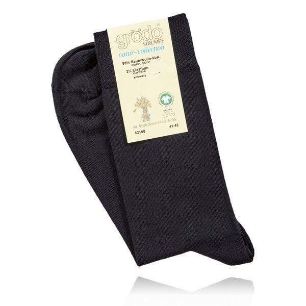 grödo schwarze Herrensocken (3er Pack) von grödo