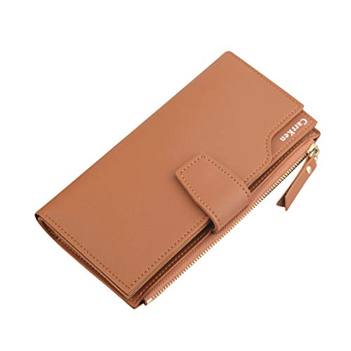 Buch Brieftasche Mode Tasche Lange Geldbörse Reißverschluss Weibliche Frauen Brieftasche Dreifach Brieftasche Clutch Tasche Schlüssel Fall Brieftasche von hahuha