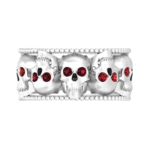 hahuha Ringe für Teenager Mädchen Rose Voller Diamant Ring Herren und Damen Diamant Hohlring Voller Diamant Diamant Ring Damen Geschenk Stehlen Ringe (Rot, C), rot, C von hahuha