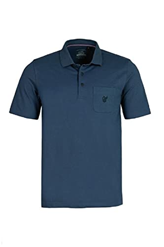 hajo Polo & Sportswear Herren Basic Pikee-Poloshirt Marine 50 von hajo