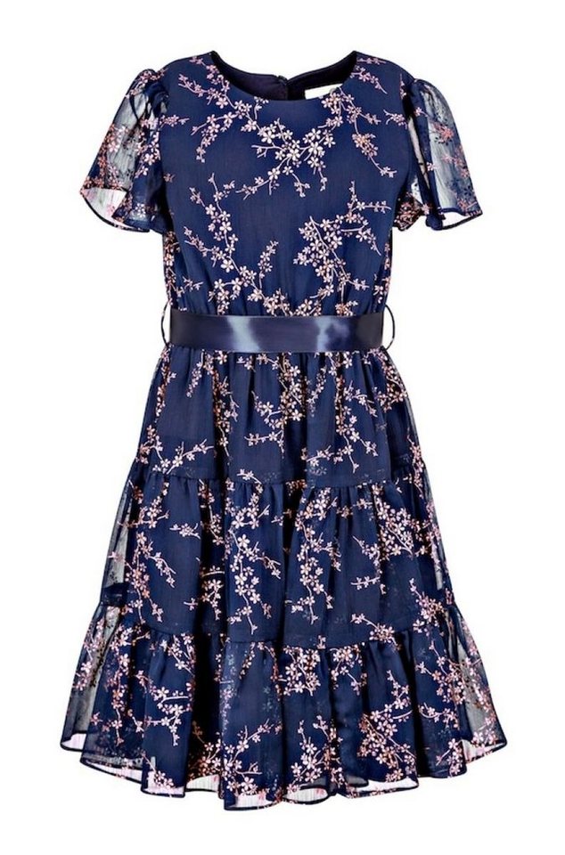 happy girls Chiffonkleid Chiffonkleid 534128 rosegold navy elastische Taille von happy girls