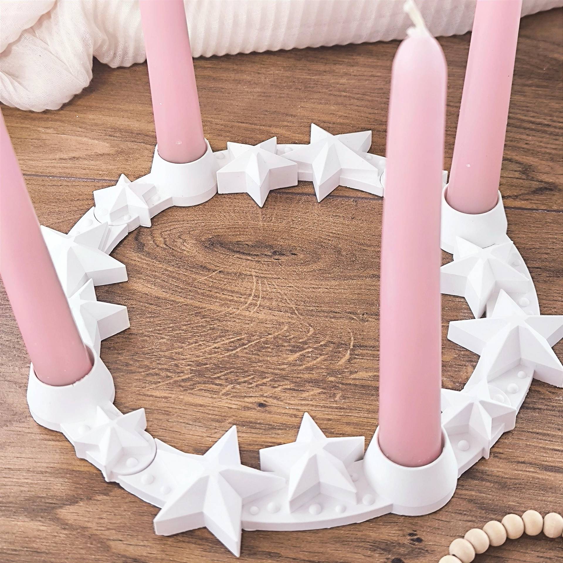 Silikon Gießform Sternenkranz Kerzenhalter Silikon Gießform Sternenkranz Kerzenhalter von hbnwllCreations