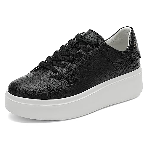 hecodi Damen Halbschuhe Plateauschuhe Schwarz 39 von hecodi