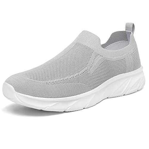 hecodi Herren Laufschuhe Gehen Leichte Sport Mode Sneaker Bequeme Atmungsaktive Casual Sneaker Schwarz (Grau2243, Adult, Men, Numeric_41, Numeric, eu_Footwear_Size_System, medium) von hecodi