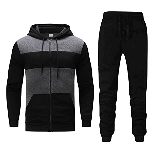 hehiy Trainingsanzug Herren Sportanzug Jogginganzug Männer Freizeitanzug Herren Outfit Komplett Set Essentials Hoodie Tracksuit TrainingsanzüGe Herren Sale von hehiy