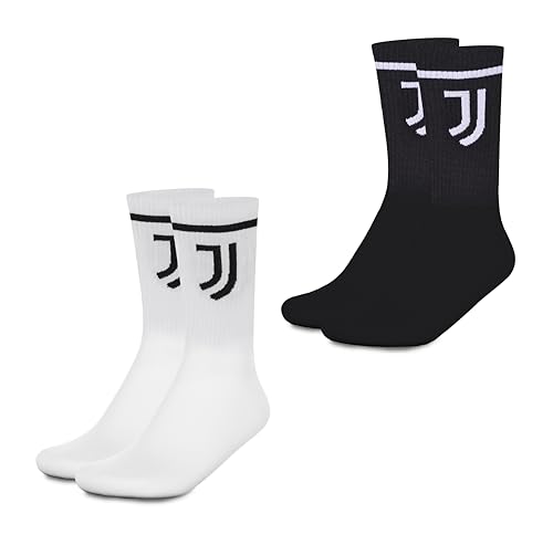 hermet Unisex 2 Pack Calze Juventus Set Socken, Weiß/Schwarz, 39-42 hermet Unisex 2 Pack Calze Juventus Set Socken, Weiß/Schwarz, 39-42 von hermet