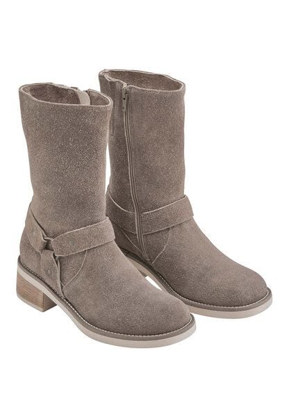 hessnatur Biker Boots aus chromfrei gegerbtem Velours-Leder hessnatur Biker Boots aus chromfrei gegerbtem Velours-Leder von hessnatur