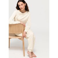 hessnatur Damen Pyjama Regular "Pure Nature" aus Bio-Baumwolle - natur - Größe 34 von hessnatur