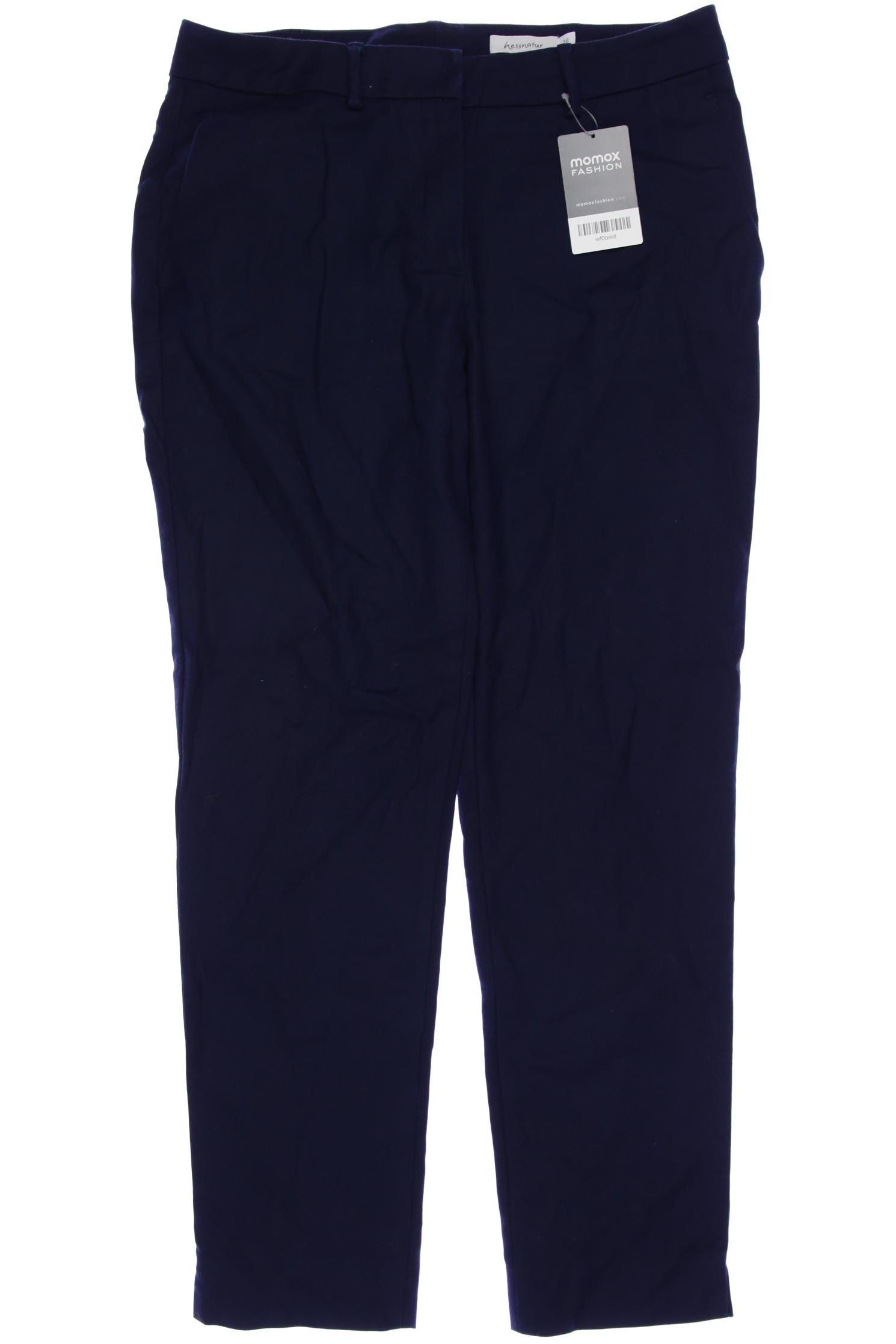 hessnatur Damen Stoffhose, marineblau, Gr. 38 von hessnatur