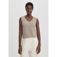 hessnatur Damen Strick Top Regular aus Bio-Baumwolle - beige - Größe S hessnatur Damen Strick Top Regular aus Bio-Baumwolle - beige - Größe S von hessnatur