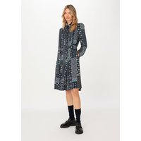 hessnatur Damen WUNDERKIND X HESSNATUR Paisley-Kleid aus LENZING™ ECOVERO™​ - blau - Größe 44 von hessnatur