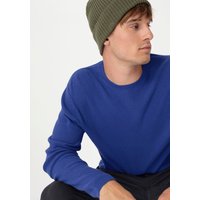 hessnatur Herren Pullover Regular aus Bio-Baumwolle - blau - Größe 52 von hessnatur