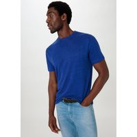 hessnatur Herren Shirt Regular aus Leinen - blau - Größe 46 von hessnatur