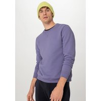 hessnatur Herren Sweater Relaxed aus Bio-Baumwolle - lila - Größe 50 von hessnatur