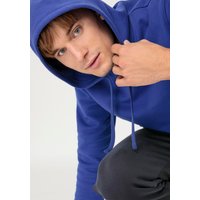 hessnatur Herren Sweat-Hoodie Relaxed aus Bio-Baumwolle - blau - Größe 56 von hessnatur