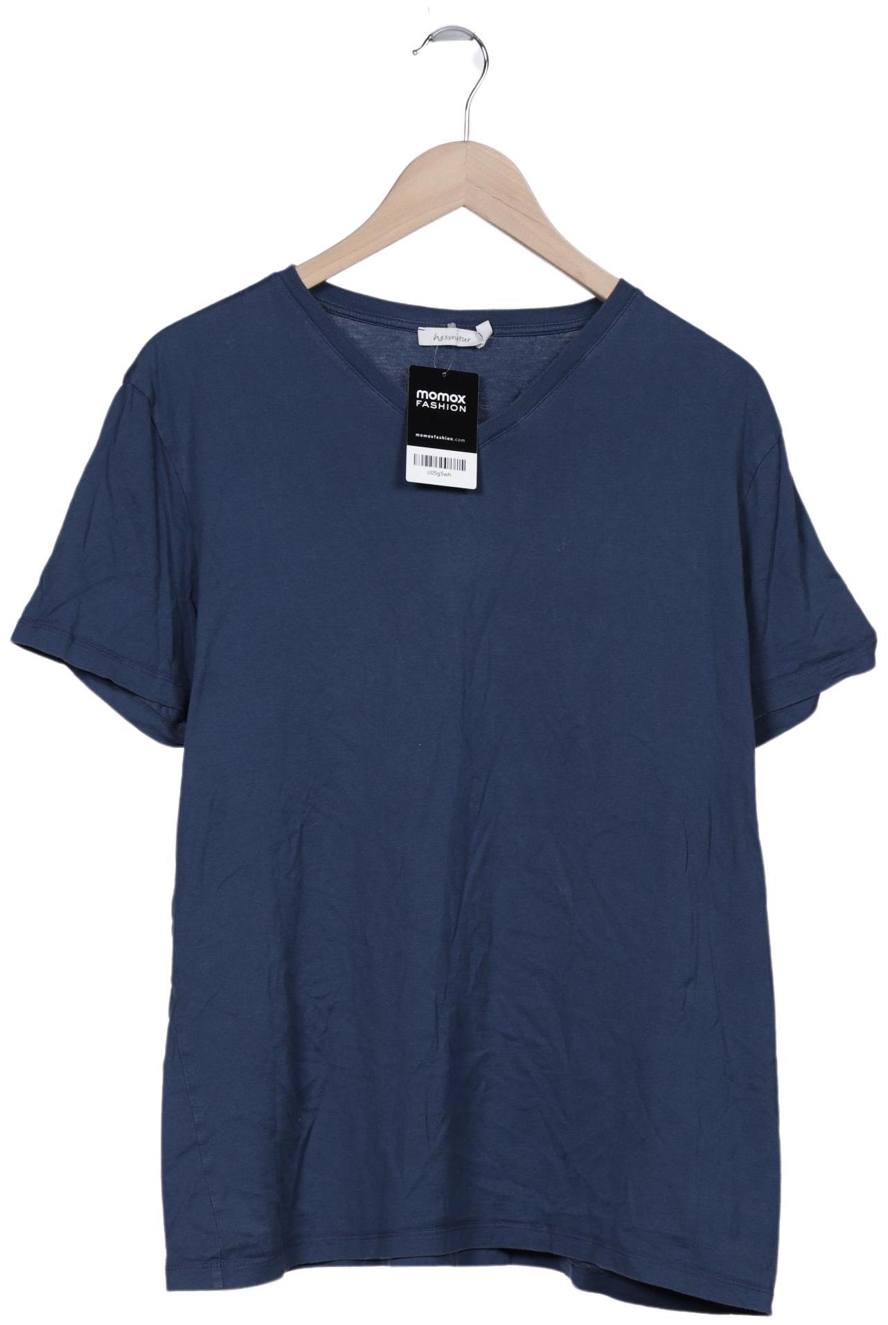 hessnatur Herren T-Shirt, marineblau, Gr. 54 von hessnatur