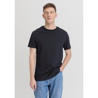 hessnatur Herren T-Shirt Regular aus Bio-Baumwolle - blau - Größe 48 von hessnatur