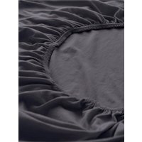 hessnatur Jersey-Spannbetttuch aus Bio-Baumwolle - grau - Größe 90-100x200 cm von hessnatur