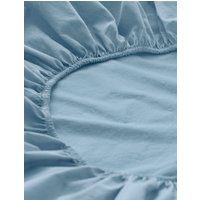 hessnatur Perkal Spannbettlaken aus Bio-Baumwolle - blau - Größe 180x200 cm hessnatur Perkal Spannbettlaken aus Bio-Baumwolle - blau - Größe 180x200 cm von hessnatur