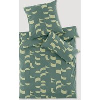 hessnatur Renforcé Bettwäsche-Set SVAVA aus Bio-Baumwolle - grün - Größe 135x200 / 40x80 cm hessnatur Renforcé Bettwäsche-Set SVAVA aus Bio-Baumwolle - grün - Größe 135x200 / 40x80 cm von hessnatur