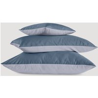 hessnatur Satin Wende-Kissenbezug aus Bio-Baumwolle - blau - Größe 40x80 cm hessnatur Satin Wende-Kissenbezug aus Bio-Baumwolle - blau - Größe 40x80 cm von hessnatur
