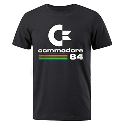 Herren T-Shirts Sommer Commodore 64 Print T-Shirt Retro Cooles Design T-Shirt Kurzarm Top T-Shirt Herrenbekleidung von hhalibaba